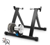 Chensyo Home Trainer Bicicleta de Resistencia Fluida, Entrenador Bicicleta Plegable Bajo Ruido con Soporte de Rueda Delantera, Rodillo Bicicleta Interior para MTB y Bicicleta de Carretera 26-29