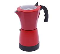 Chensyo - Máquina de espresso eléctrica con base extraíble 480 W, 300 ml, para 1 - 6 personas para el hogar, cafetería y oficina (rojo)