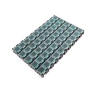 Chenxi Studio 50 cajas apilables para componentes, cubiertas transparentes, resistencias, herramientas pequeñas, organizadores, contenedores apilables de piezas electrónicas