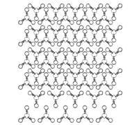 Chenxi Studio 50 conectores de señuelo de línea de arrastre, conectores de pesca giratorios, aparejos de agua salada, aparejos de pesca giratorios para señuelos