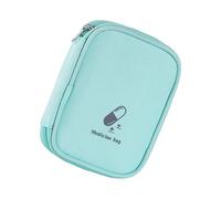 Chenxi Studio Bolsa de primeros auxilios de viaje, bolsa vacía de almacenamiento vacía con múltiples compartimentos, pequeñas bolsas de primeros auxilios con cremallera, Green, Mass Beauty