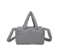 Chenxi Studio Bolso bandolera acolchado de gran capacidad para mujer, bolso de hombro acolchado a juego, elegante bolso cruzado para mujer, Gray, One Size