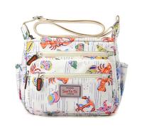 Chenxi Studio Bolso bandolera de gran capacidad para mujer, con estampado de flores, bolso de compras de moda para uso diario, gran capacidad, bolso de hombro con estampado de flores, Cangrejo de río