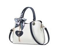 Chenxi Studio Bolso de hombro a juego para mujer, bolso cruzado de gran capacidad, bolso de mano de moda simple para mujer, bandolera de gran capacidad, bolso simple y bolso para uso diario, White