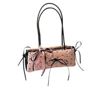 Chenxi Studio Bolso de mano de moda para mujer, bolso de mano para axilas a juego, con lazos, para el día a día, para mujer, de piel sintética, para el día a día, para el día a día, a, One Size