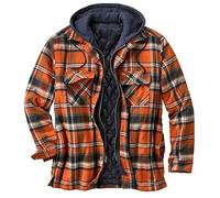 Chenxi Studio Camisa para hombre, diseño con capucha, aislamiento acolchado, manga larga, con botones, a cuadros, ideal para actividades al aire libre, camisa a cuadros con capucha, Preguntas