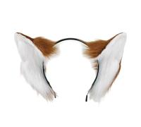 Chenxi Studio Diadema de orejas de felpa inspirada en anime, decoración de pelo ajustable para disfraces de Halloween, uso diario, accesorio para el pelo de orejas de gato