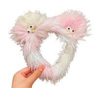 Chenxi Studio Diadema de peluche con diseño de muñeca fea con ojos 3D, accesorio para cosplay, accesorios para la cabeza para adultos y niños