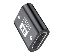 Chenxi Studio HDTV 2.1 hembra a acoplador 7680x4320 8K @60Hz Resolución 48Gbps Transmisión para dispositivos 4K 8K HDTV a acoplador