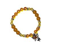 Chenxi Studio Hermoso colgante de cristal con mariposa, cadena de mano para uso diario, joyería para fiestas y celebraciones, joyería de diseño dulce