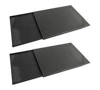 Chenxi Studio Juego de 2 moldes para repostería Napoleón de aluminio de alta resistencia, resistentes a la deformación para grandes capas a prueba de óxido