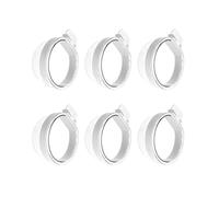 Chenxi Studio Juego de 6 recipientes para colgar en jaulas, dispensador de agua para loros y cacatúas, juego de recipientes de alimentos transparentes para pájaros pequeños con fácil limpieza