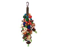 Chenxi Studio Juguete para pájaros, jaula para pájaros, juguete para colgar, bola de ratán, accesorios para jaulas de pájaros, juguete masticable, guacamayos