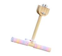 Chenxi Studio Percas oscilantes de madera natural para loros, juguete para pájaros con cuerda de algodón duradera para jaula, ejercicio, entrenamiento, loros, perchas masticables