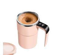 Chenxi Studio Taza agitadora inteligente de 380 ml con control táctil, pantalla LED de carga tipo C y mezcla automática, taza de café de mezcla automática con control de temperatura