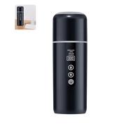 Chenxi Studio Taza Calentadora de Coche Compacta Inoxidable 12V/24V USB Hervidor Portátil Para Café Té Viaje Cafetera de Viaje Propulsada por USB Diseño Portátil