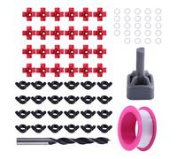 Chenxi Studio Taza de agua automática para pollos, patos, pájaros, a prueba de fugas, acero inoxidable, fácil montaje, ahorro de agua, bebedor de pezón de aves de corral