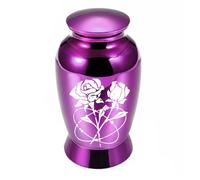 Chenxi Studio Urna de cremación con patrón elegante para cenizas de mascotas, tapa antideslizante, tarro de cremación para mascotas, recuerdos humanos, almacenamiento de pieles, urna conmemorativa