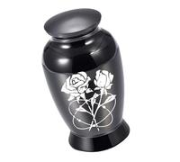 Chenxi Studio Urna de cremación con patrón elegante para cenizas de mascotas, tapa antideslizante, tarro de cremación para mascotas, recuerdos humanos, almacenamiento de pieles, urna conmemorativa