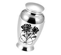 Chenxi Studio Urna de cremación con patrón elegante para cenizas de mascotas, tapa antideslizante, tarro de cremación para mascotas, recuerdos humanos, almacenamiento de pieles, urna conmemorativa