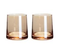 ChenXiYYDS 2 vasos de whisky de 250 ml, cristal de colores, para el hogar, cocina, bar, cristalería (ámbar)