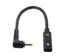 chenyang 4.0x1.7mm DC Power PD a Type C USB-C Cable de carga de entrada hembra apto para computadora portátil 18-20V