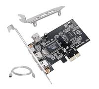 ChenYang 4 puertos 1394A Capture Card, 3 x 6 pines y 1 x 4 pines 1394A a PCI Express adaptador de tarjeta de expansión con ranura de 8 cm/12 cm y cable