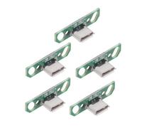 chenyang 5 Pack USB 2.0 DIY Connector, Micro USB 2 Pin Conector hembra Reparación Adaptador de soldadura de repuesto con brida