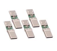 chenyang 5 unidades Micro USB OTG adaptador micro USB hembra a USB C macho mini tamaño adaptador de conexión