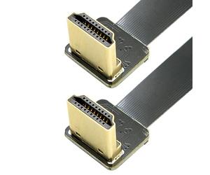 Chenyang 50cm cyfpv Dual Up en ángulo de 90 Degree HDMI Tipo A Macho a Macho HDTV Cable Plano FPC para HDTV Multicopter FPV Fotografía Aéreafotografia aerea