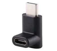Chenyang 90 Degree Up or Down Angled Reversible USB 3.1 Type-C Male to Female Extension Adapter for Laptop & Phone