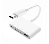 chenyang Adaptador 4 en 1 USB C a USB 2.0 TF Micro SD SDXC SDHC lector de tarjetas 480Mbps compatible con PD 27W para laptop, tablet, teléfono