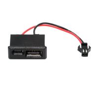 chenyang Adaptador de cable de conversión de 2 puertos de 2,54 mm de paso de 2,54 mm a USB 2.0/USB C hembra CC 5 V 2 A, enchufe de carga, adaptador de cable de conversión tipo plano