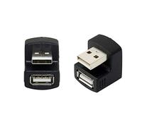 chenyang Adaptador de conector en ángulo USB 2.0 tipo A macho a hembra en forma de U, 2 piezas/juego