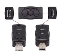 chenyang Adaptador de datos y carga USB 2.0 Micro USB a Mini USB de 5 pines, 3 piezas/set
