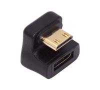 chenyang Adaptador de extensión en ángulo de 180 grados hacia arriba de Mini HDMI macho a Mini HDMI hembra 8K a 60Hz 4K a 120Hz