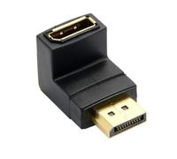 Chenyang Adaptador de extensión Macho a Hembra DisplayPort de 4k hacia Abajo Tipo de ángulo de 90 Grados