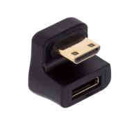 chenyang Adaptador de extensión mini HDMI macho a mini HDMI hembra 8K a 60Hz 4K a 120Hz 180 grados hacia abajo en ángulo