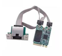 chenyang Adaptador de red inalámbrico M.2 E Key) a RJ45, adaptador de tarjeta de red Gigabit Ethernet de 2,5 G para Win XP/7/8/10/Linux/Vista/MacOS