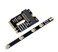 chenyang Adaptador de tarjeta de extensión M.2 (llave A+E) de 2230 mm a NVME M-Key para placa base NVME SSD, extensión de puerto de disco duro 2230/2242/2260/2280 mm