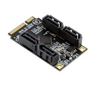 ChenYang Adaptador de tarjeta de extensión Mini PCIE a 4 SATA 3.0 para tarjeta madre SATA de extensión de puerto de disco duro