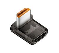 chenyang Adaptador HDMI 8K, HDMI 2.1 macho a hembra adaptador de extensión en ángulo de 90 grados hacia arriba (estilo largo)