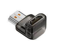 chenyang Adaptador HDMI 8K, HDMI 2.1 macho a hembra adaptador de extensión en ángulo descendente de 90 grados (estilo corto)