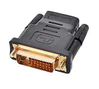 chenyang Adaptador HDMI a DVI, DVI macho a HDMI hembra, chapado en oro, adaptador convertidor bidireccional para TV, monitor, computadora