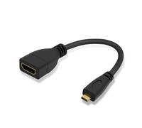ChenYang Adaptador Micro HDMI macho a HDMI hembra, cable corto de 10 cm para XOOM Droid X