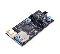 chenyang Adaptador PCBA multiplicador de puerto USB 3.0 de 19/20 pines a USB 3.0 de 19/20 pines y USB 3.1 tipo E HUB con cable de alimentación SATA