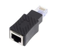 chenyang Adaptador RJ45, adaptador de red Ethernet macho a hembra chapado en oro Cat5/Cat5e