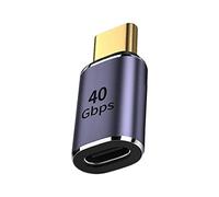 Chenyang Adaptador USB C macho a hembra, USB 4 tipo C, 100 W, datos de alimentación, adaptador de conector de extensión de vídeo 8K