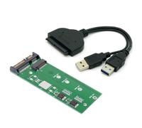 chenyang Adattatore convertitore PCBA da SSD M.2 NGFF B/M-Key a Disco rigido SATA da 2,5" con cavo dati USB 3.0