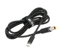 chenyang Cable de alimentación USB C a DC 7,9 x 5,4 mm PD 100 W, cable de carga rápida de nailon trenzado compatible con PD 65 W, 5,91 FT/1,8 m